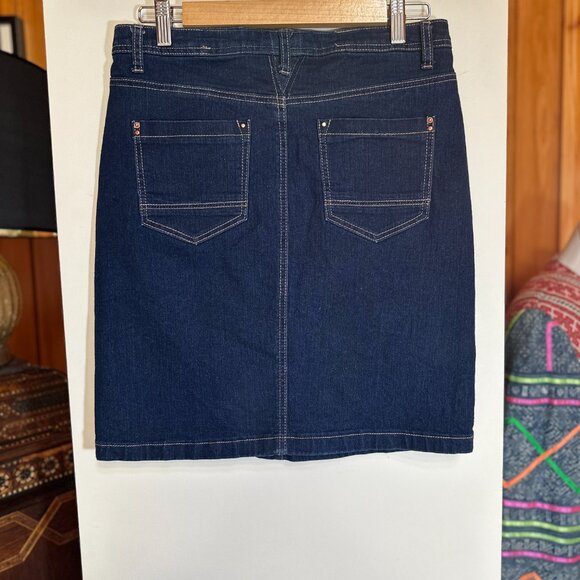 C&A Europe Dark Blue Denim Skirt – French Size 38 (US Small/4) - Picture 2 of 6